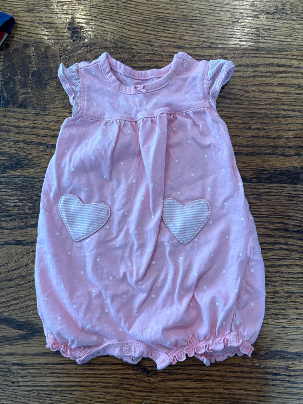 Carters | Heart Baby Pink Romper